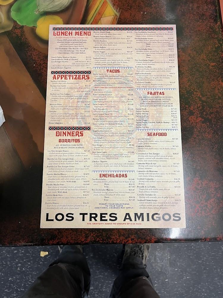 LOS TRES AMIGOS FD Menu image 2