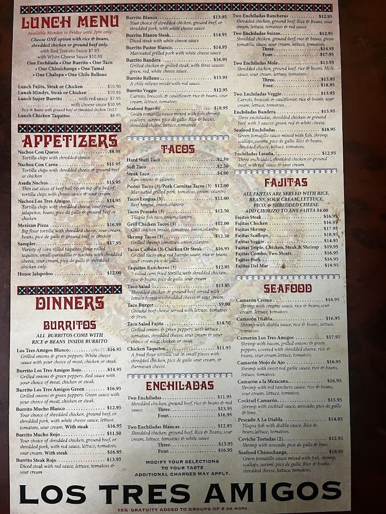 LOS TRES AMIGOS FD Menu image 4